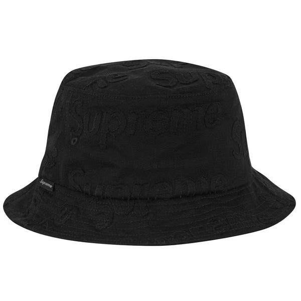 Supreme Lasered Twill Bucket Hat “Black”