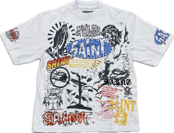 Heights District Saint Blessed Tee "White"