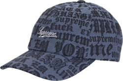 Supreme Cities Jacquard 6-Panel Hat “Blue”