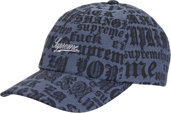 Supreme Cities Jacquard 6-Panel Hat “Blue”