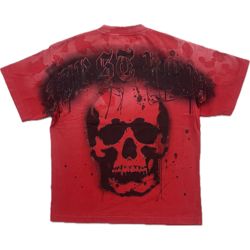 First Row Wake Up & Be Fierce Tee “Red”