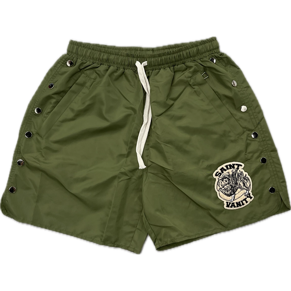 Saint Vanity Button Shorts "Green"