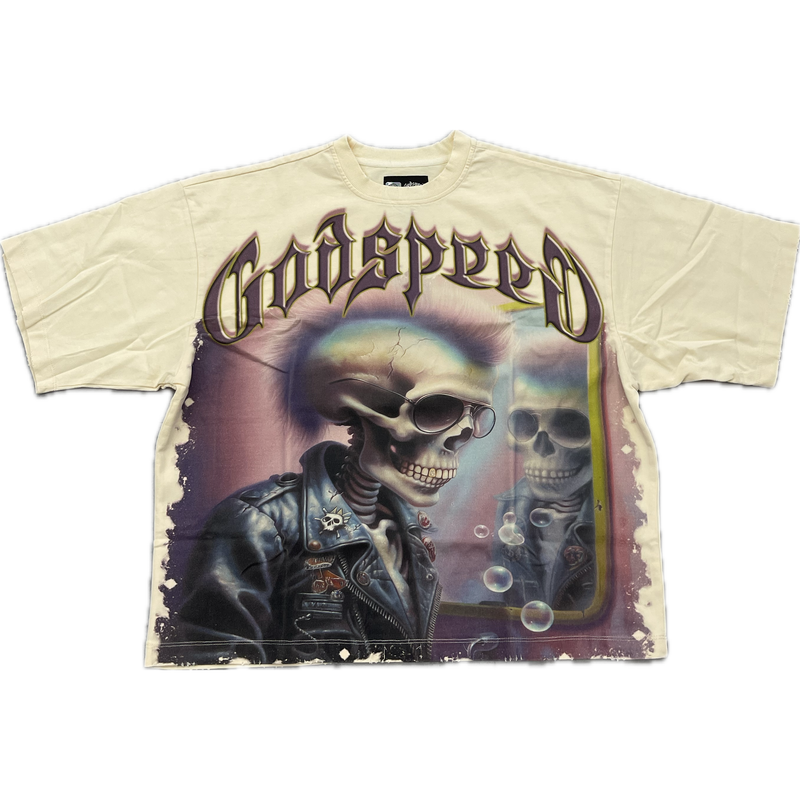 Godspeed Man In The Mirror Tee "Bone"