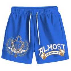 Almost Someday Royale Terry Shorts "Blue"
