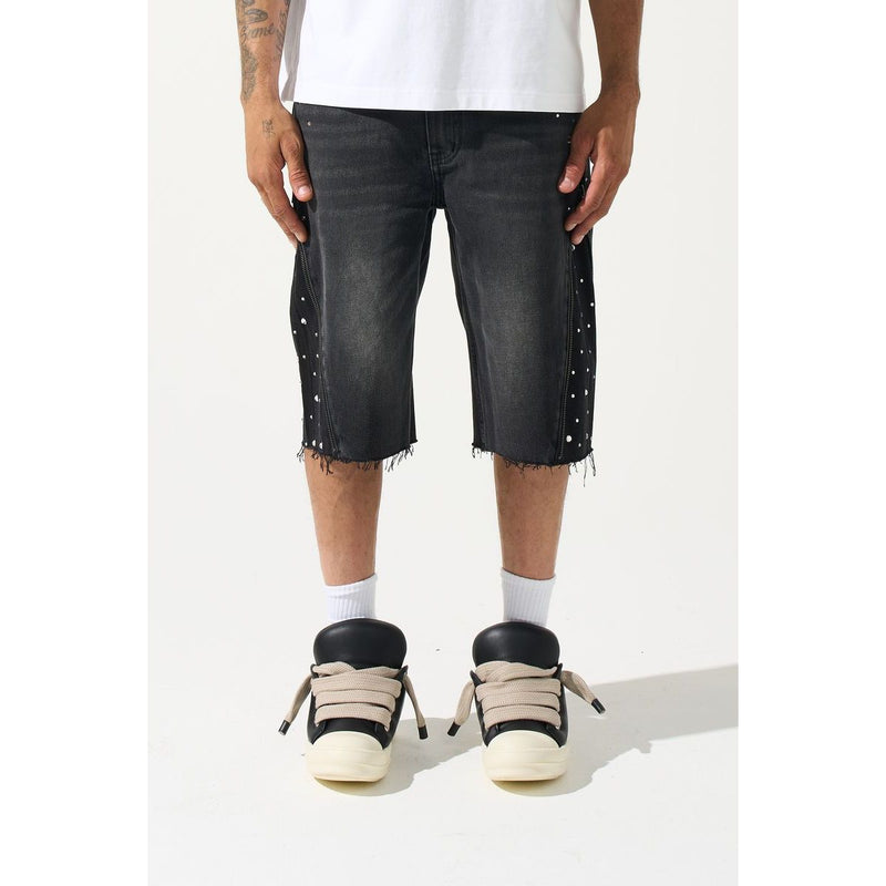 SERENEDE Jean Shorts "Obsidian”