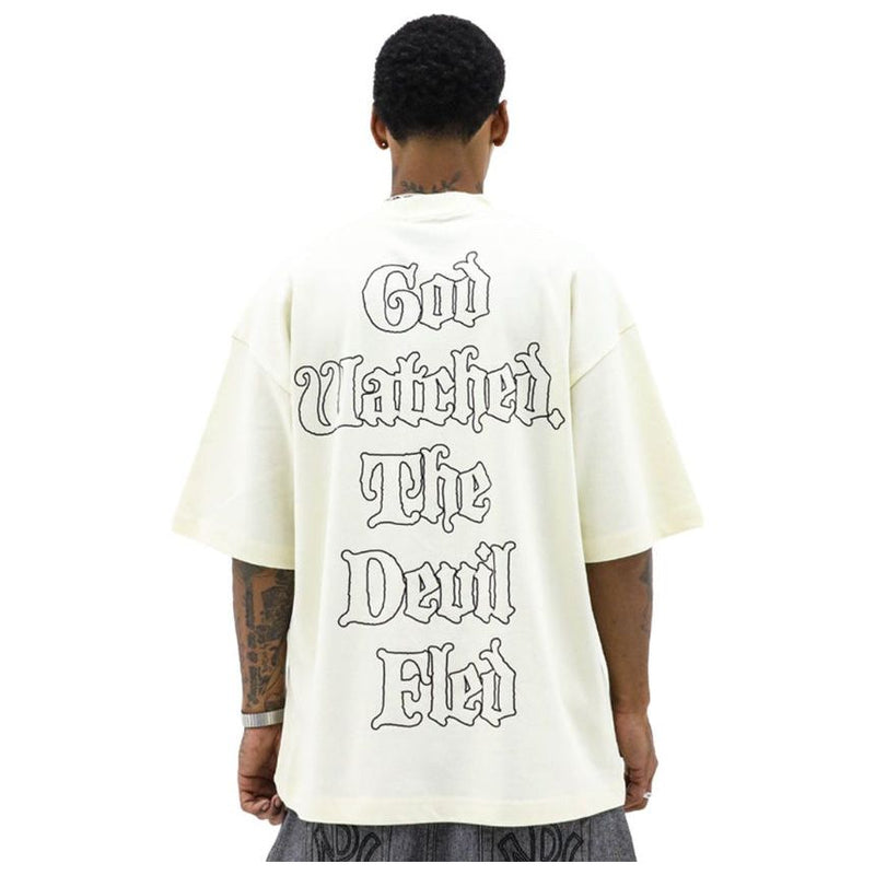 Heights District Devil Fled Tee "Cream"