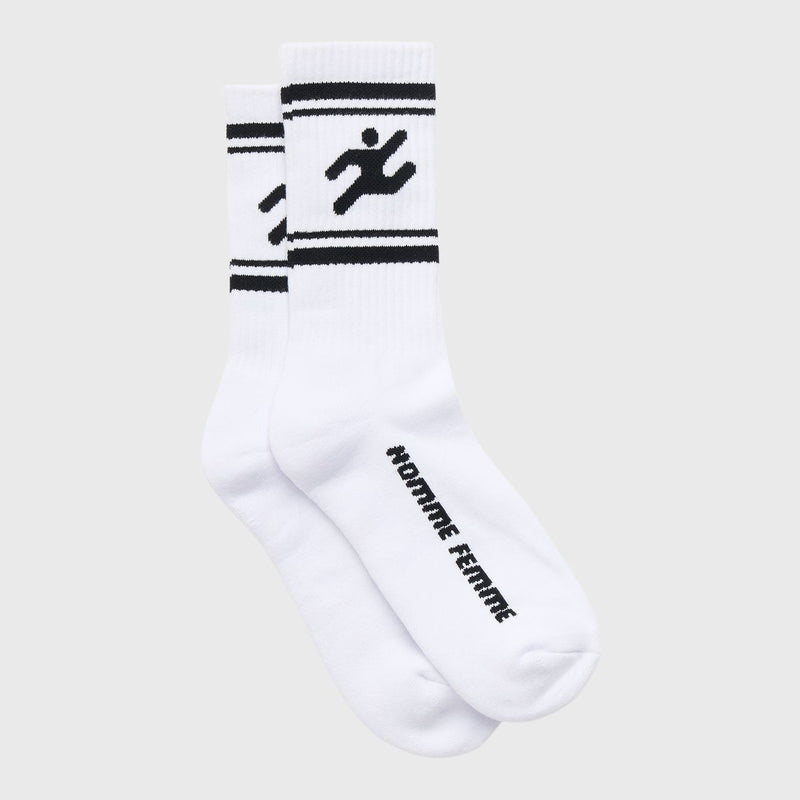 Homme Femme Rave Socks “White/Black”
