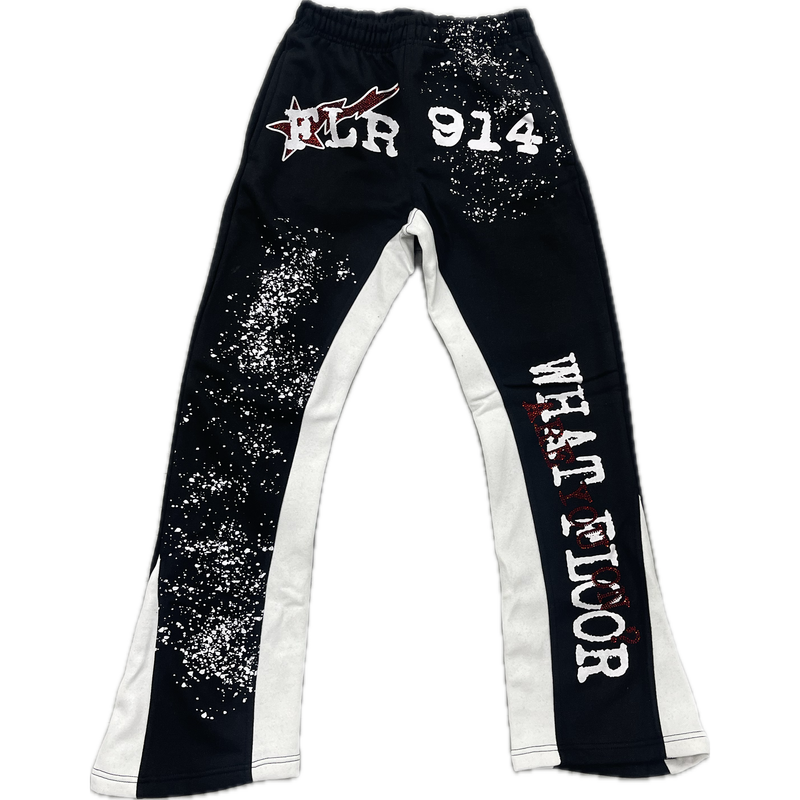 Floor914 V2 All Star Sweatpants “Black/Red"