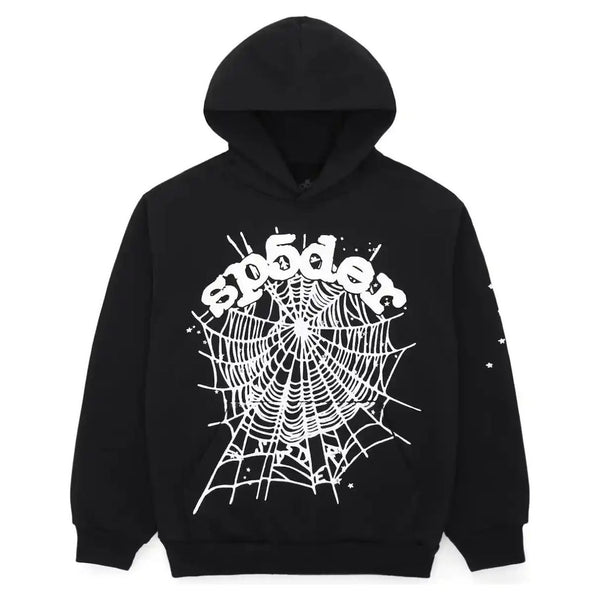 Sp5der OG Web Hoodie “Black”