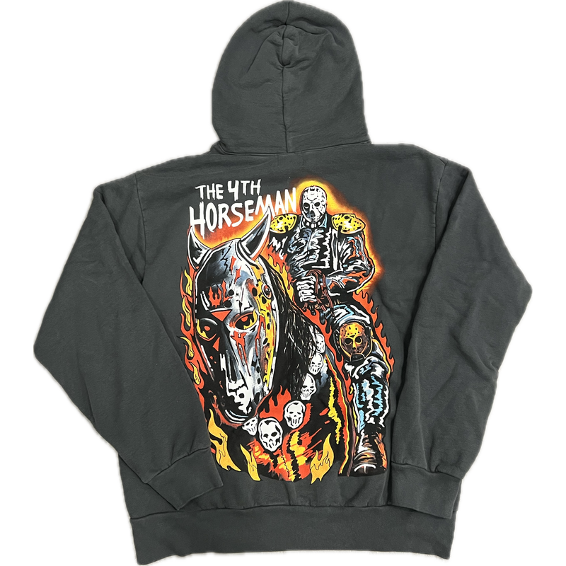 Warren Lotas Horseman Hoodie “Washed Black”