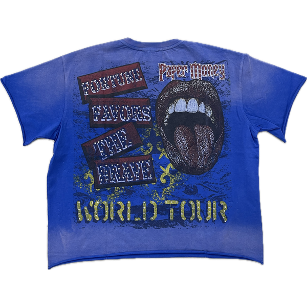 Paper Money Fortune Rhinestone Tee