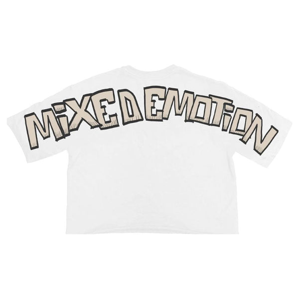 Mixed Emotion Pirate Cartoon Tee “White”