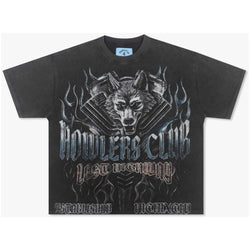 Howlers Club Chrome Wolf Tee "Black"