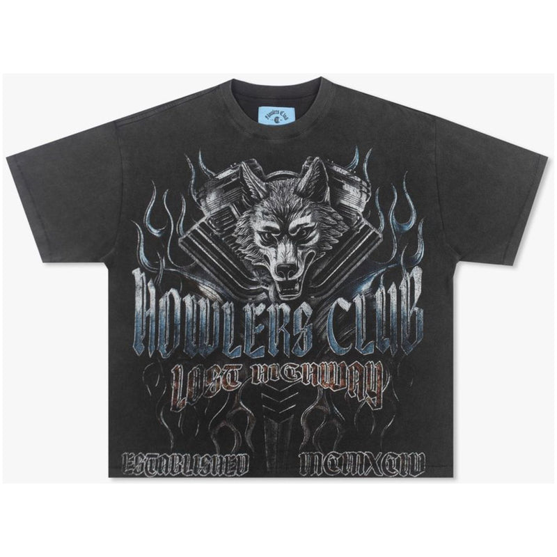 Howlers Club Chrome Wolf Tee "Black"