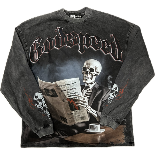 Godspeed Black Monday L/S Tee "Washed Black"