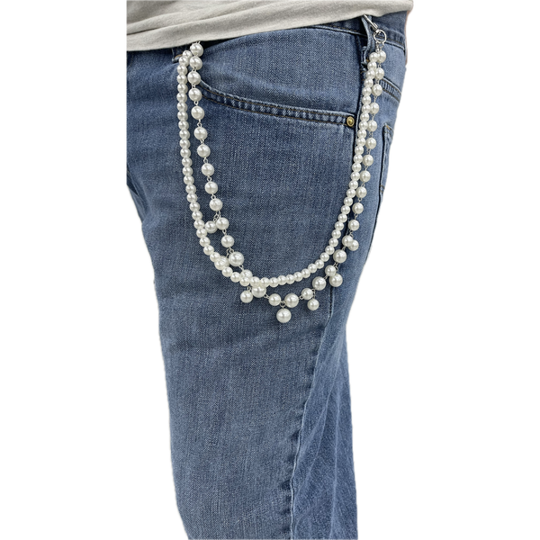 Double Pearl Pocket Chain