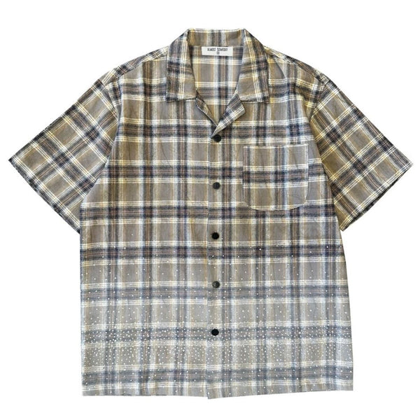 Almost Someday Solomon Rhinestone Flannel "Brown"