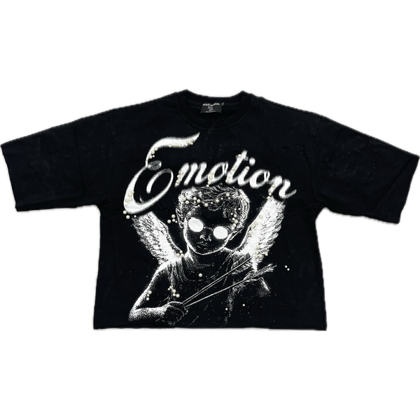 Mixed Emotion Pearl Tee "Black"