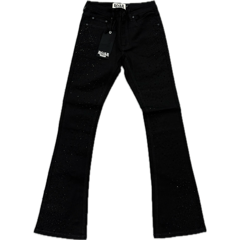 Roar Denim Stone Stacked Jeans "Black"