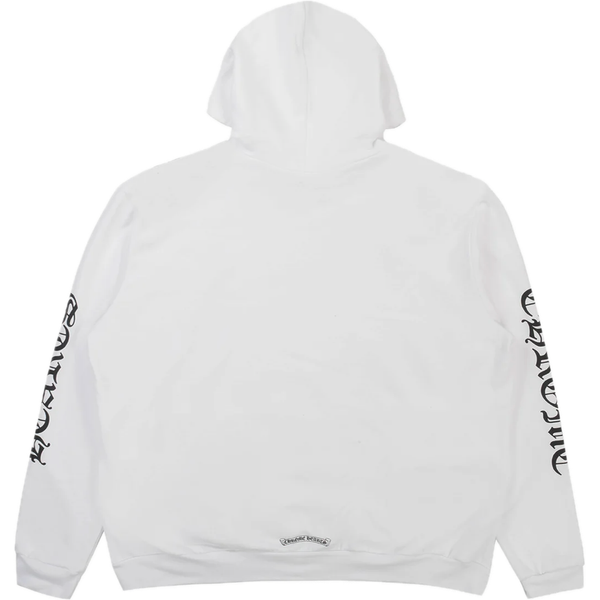 Chrome Hearts Vertical Logo Hoodie “White”