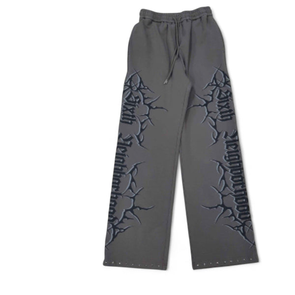 6TH NBRHD Igris Flare Sweatpants "Grey"