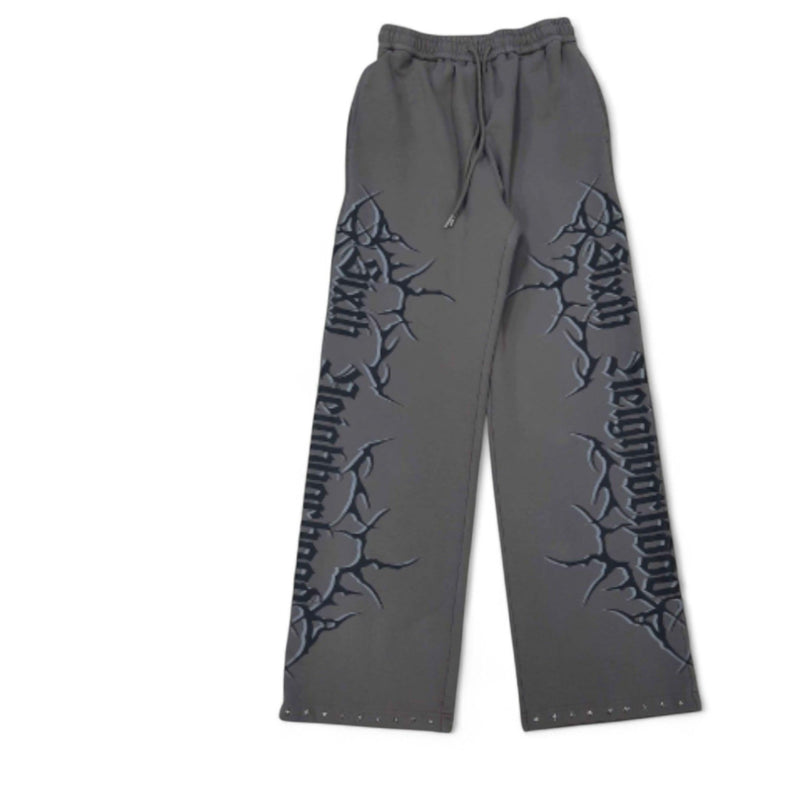 6TH NBRHD Igris Flare Sweatpants "Grey"