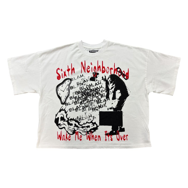 6TH NBRHD Blah Blah Tee "White"
