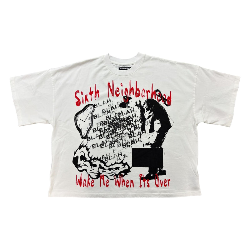 6TH NBRHD Blah Blah Tee "White"