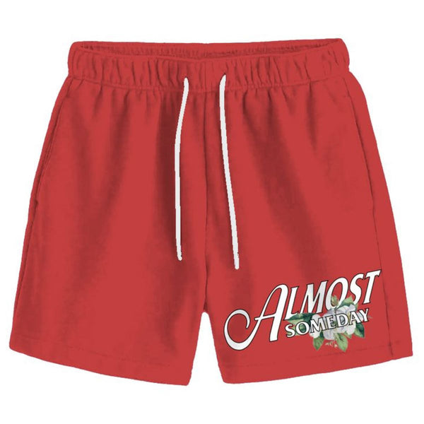 Almost Someday Ibiza Terry Shorts "Red"