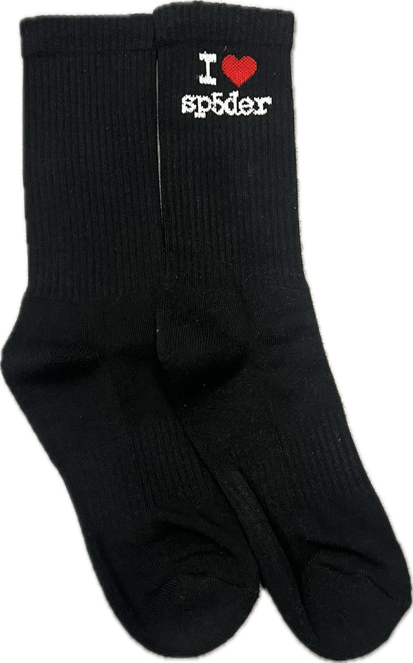 Sp5der I Love Sp5der Socks "Black"