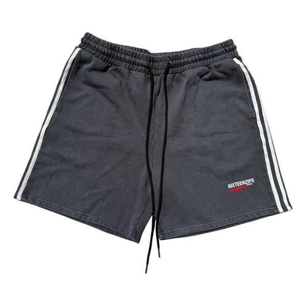 6IXTEEN Zips Exotic Cannabis Club Shorts “Acid Wash”