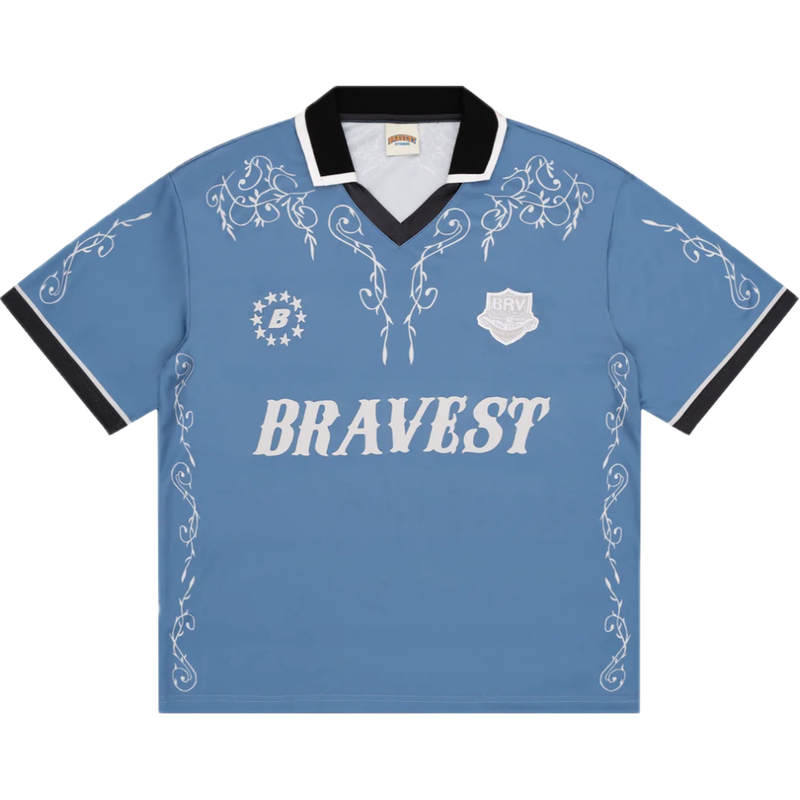 Bravest Studios Western Jersey Tee “Blue”