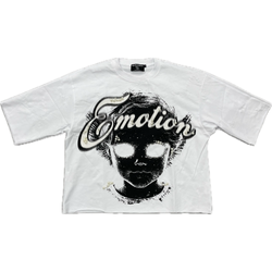 Mixed Emotion Pearl Tee "White"