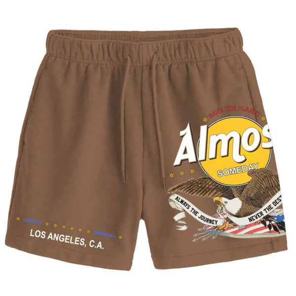 Almost Someday Heritage Terry Shorts "Brown"