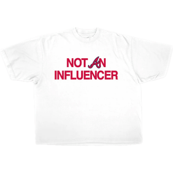 Not An Influencer Tee “White/Red”