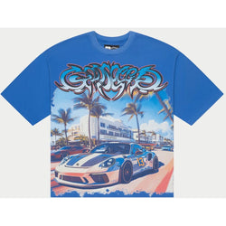 Godspeed Car Meet Miami Tee "Blue"