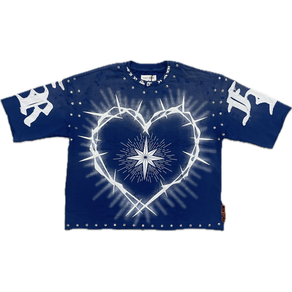 First Row Thornbush Heart “Blue”