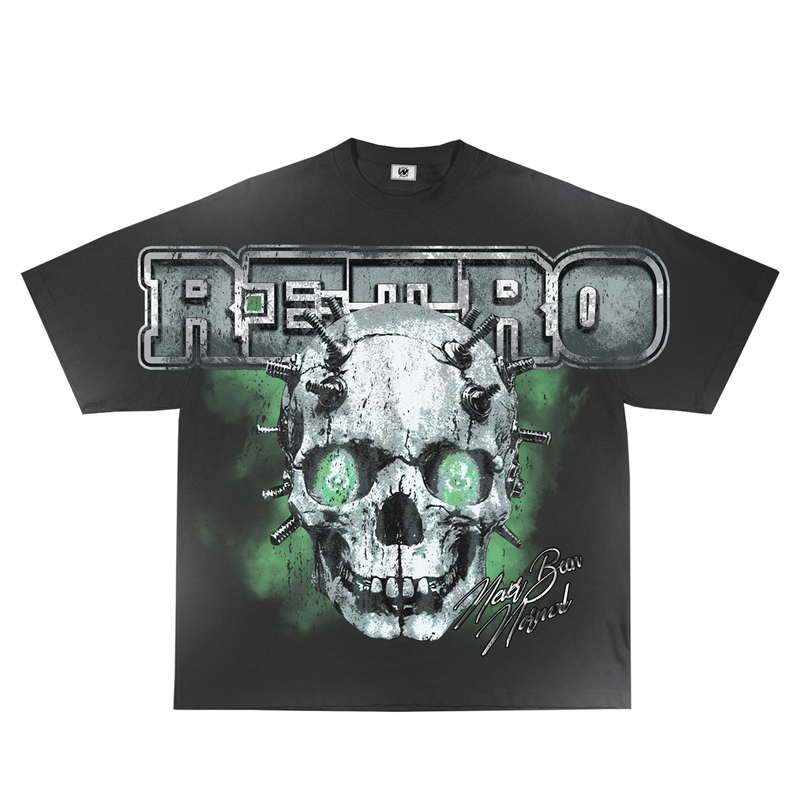 Retrovert Skull Tee "Green"