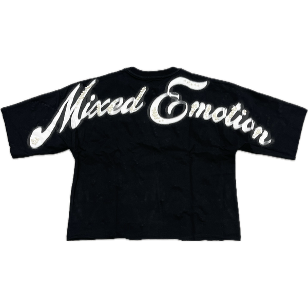 Mixed Emotion Pearl Tee "Black"