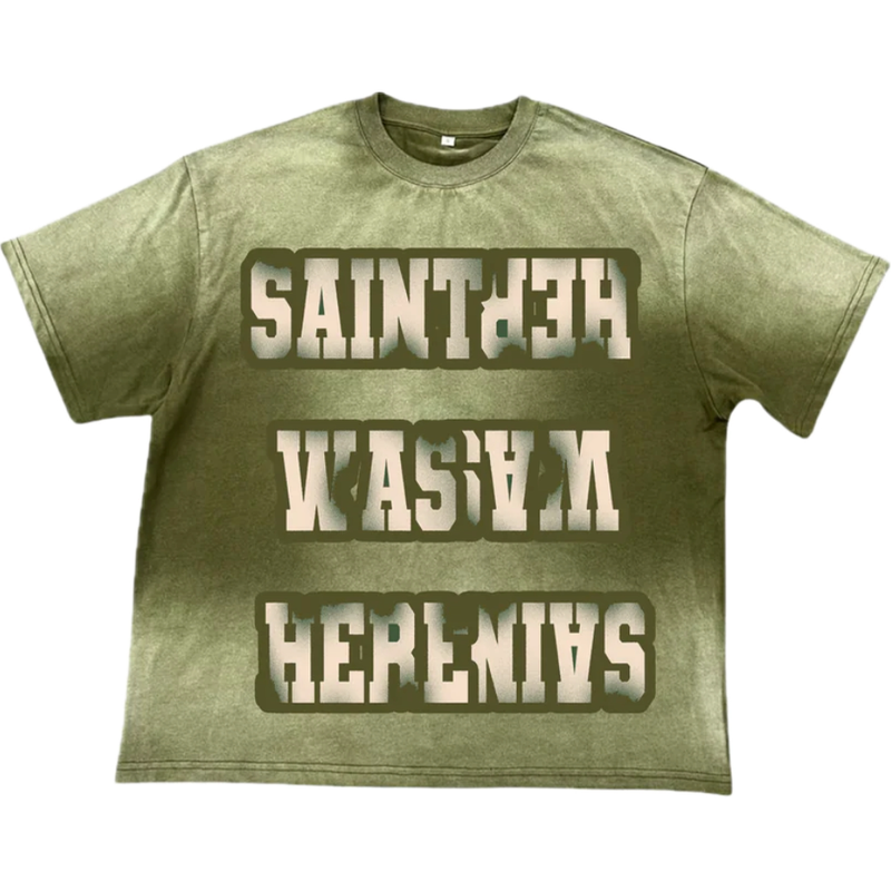 Saint Vanity Saint Was Here Tee "Green"