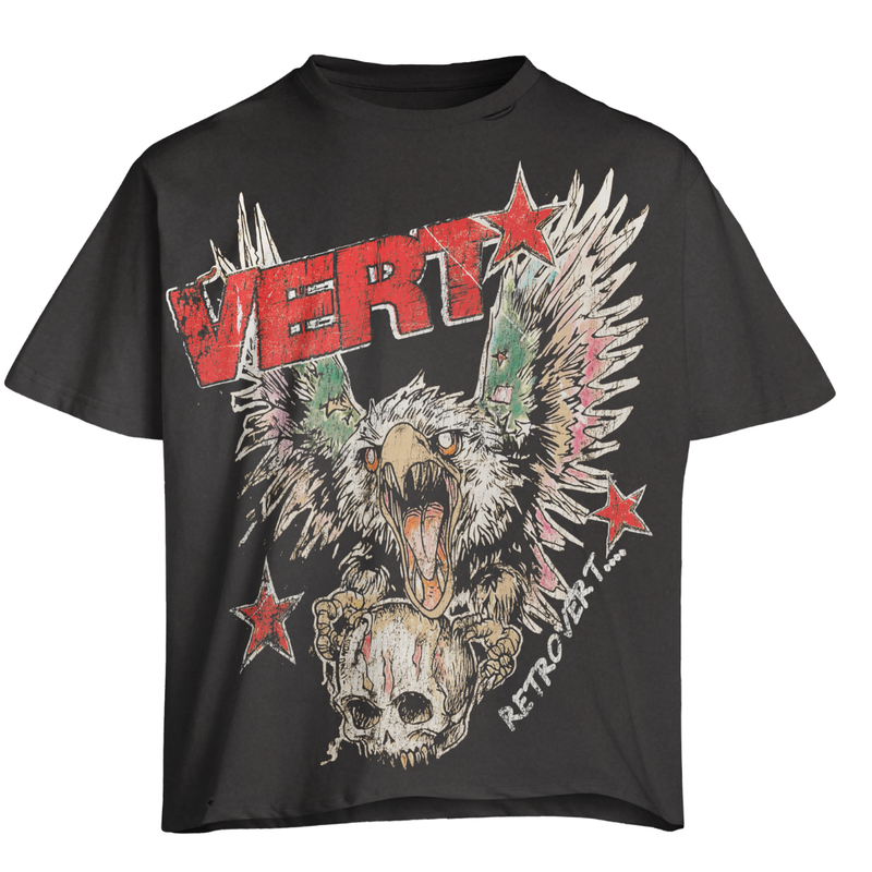 Retrovert Falcon Skull Tee "Red"