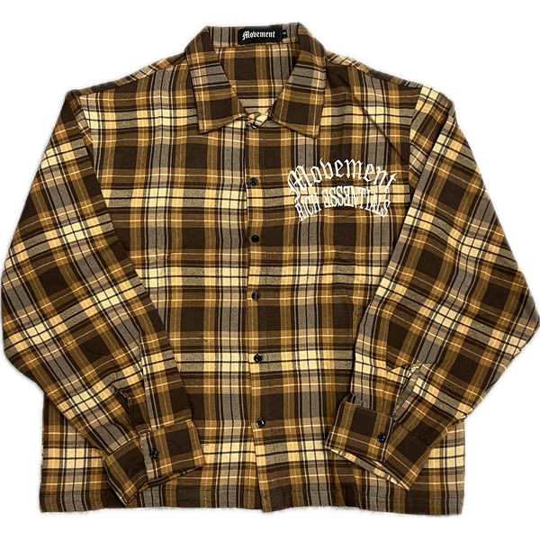Movement Rich Essentials Flannel Tee “Brown”