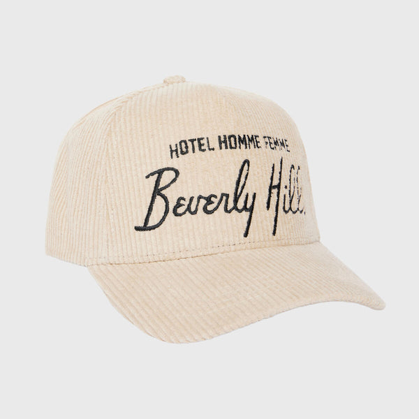 Homme Femme Hotel Corduroy Hat “Cream”