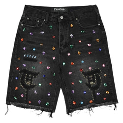 TRNCHS Zabid Treasures Jean Shorts "Black"