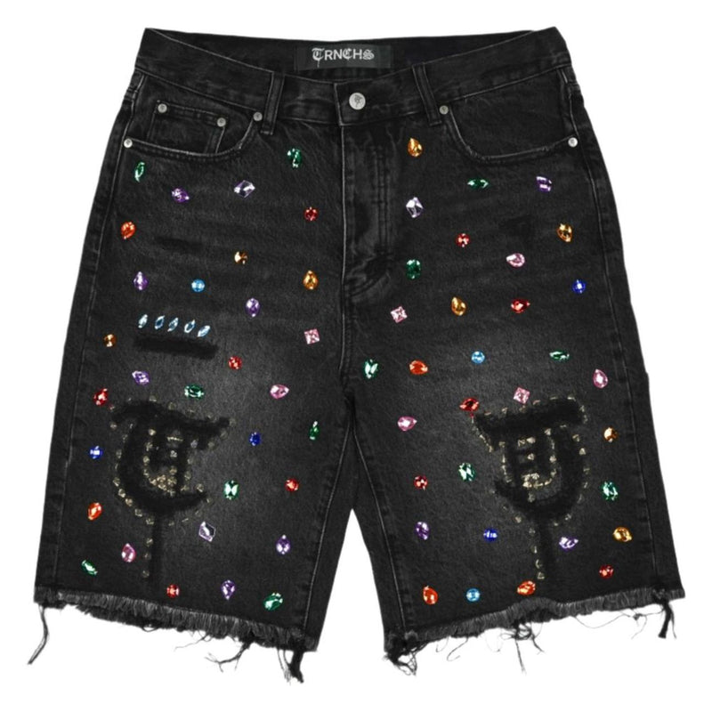 TRNCHS Zabid Treasures Jean Shorts "Black"