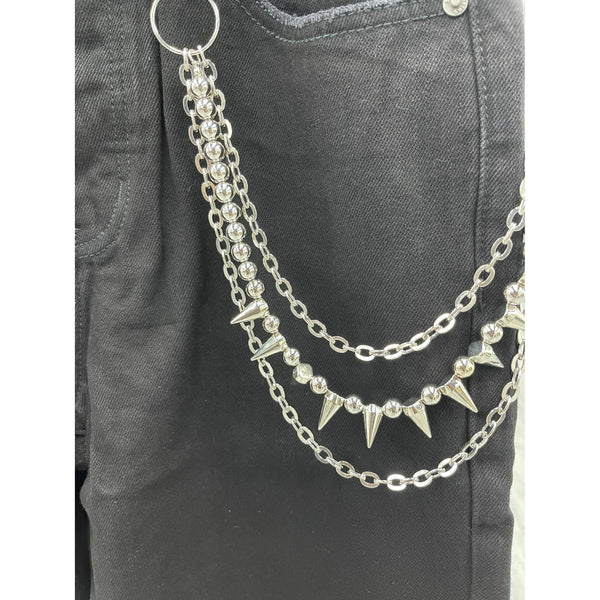 Punk Spiked Pocket Chain