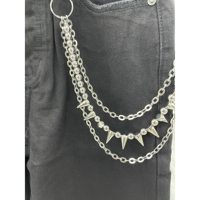 Punk Spiked Pocket Chain