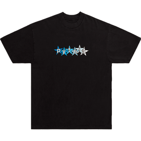 Pythia Multi Star Logo Tee "Black/Blue"