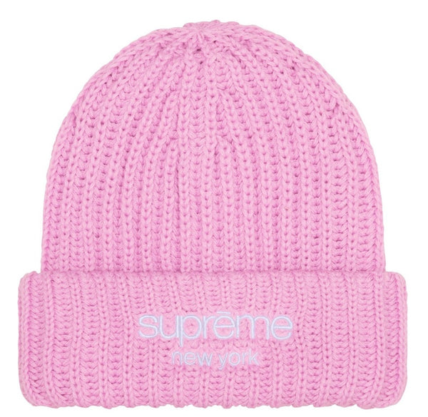 Supreme Chunky Rib Classic Beanie “Pink”