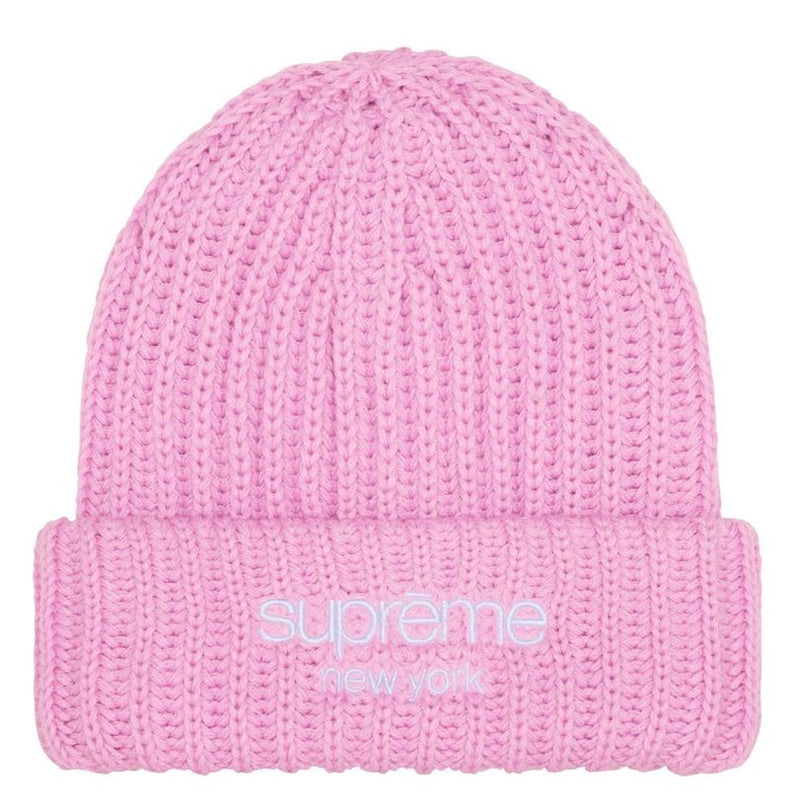Supreme Chunky Rib Classic Beanie “Pink”